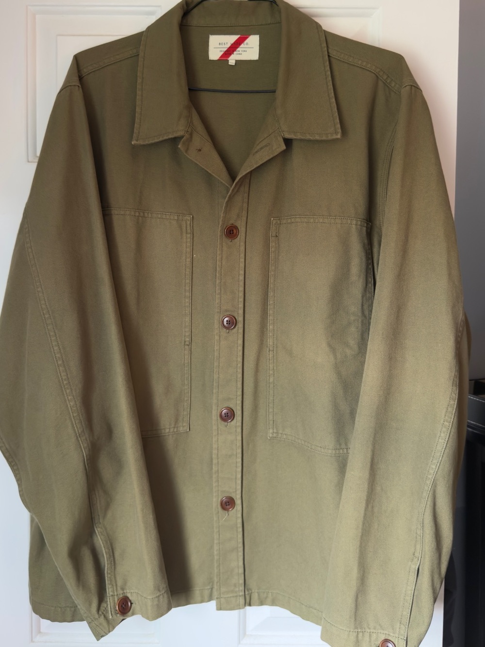 Mens Olive Military Field Jacket by Best Made Co. - XXL